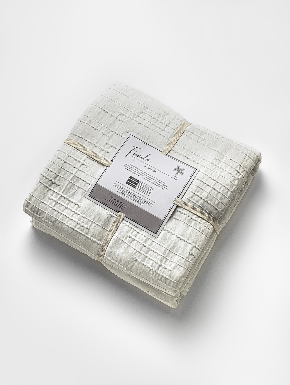 FUNDA EDREDON SAMI KING 260X240 OFF WHITE image number null