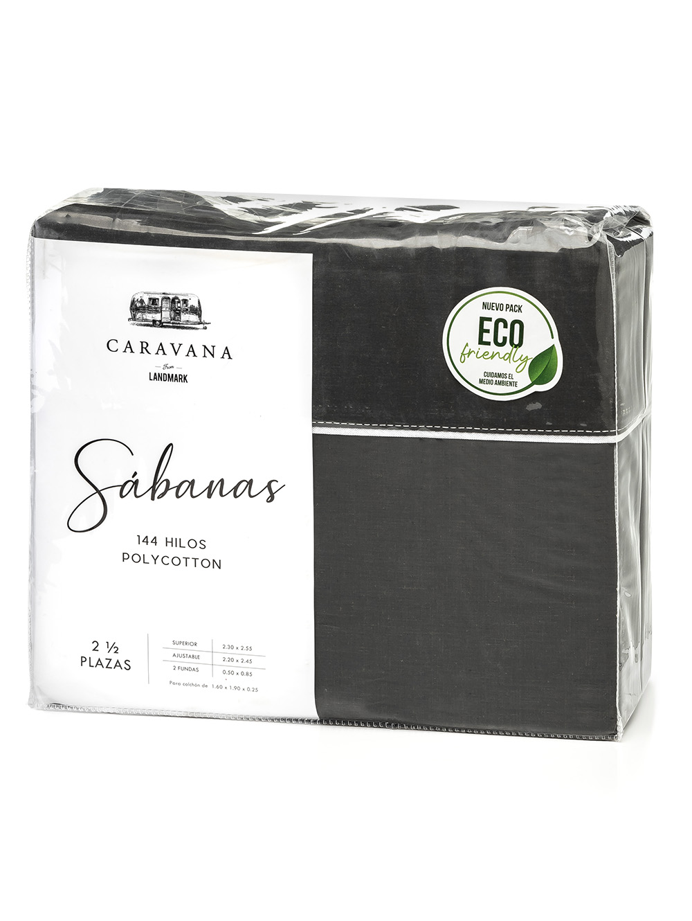 SABANAS DEEP GREY TWIN DARYA 144 HILOS image number null