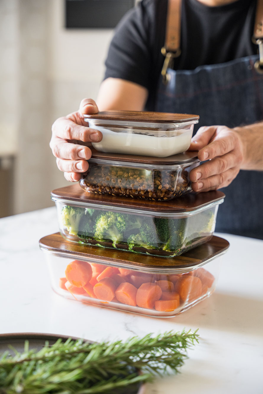 CONTENEDOR GLASS AND WOOD image number null