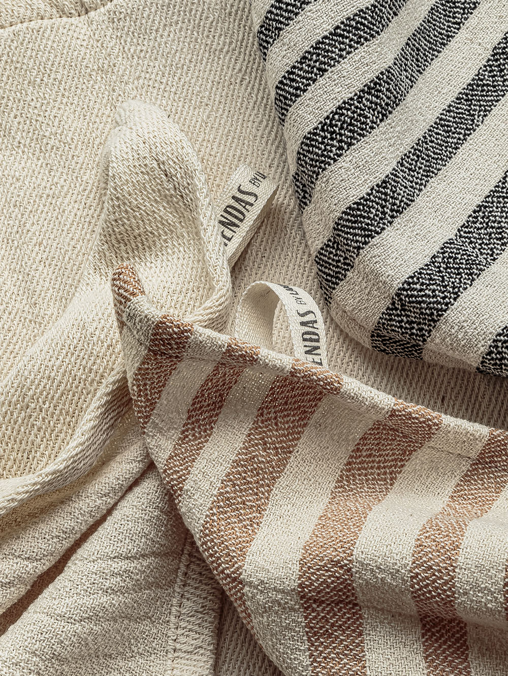 SET X 3 REPASADORES ROSE NEGRO/NAT/AVELLANA 45 X 60 image number null