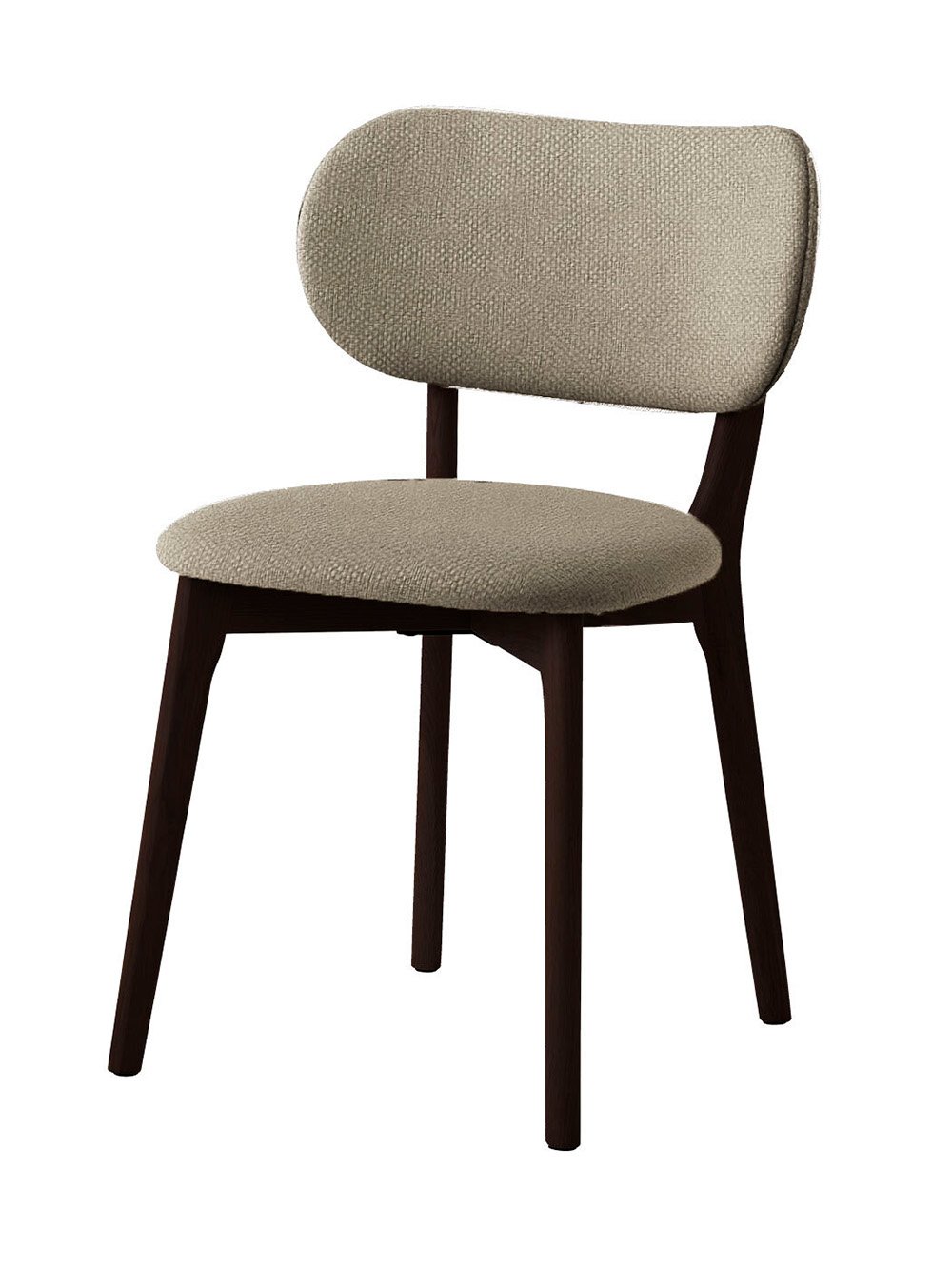 SILLA STILO TAUPE & ESPRESSO WOOD image number null