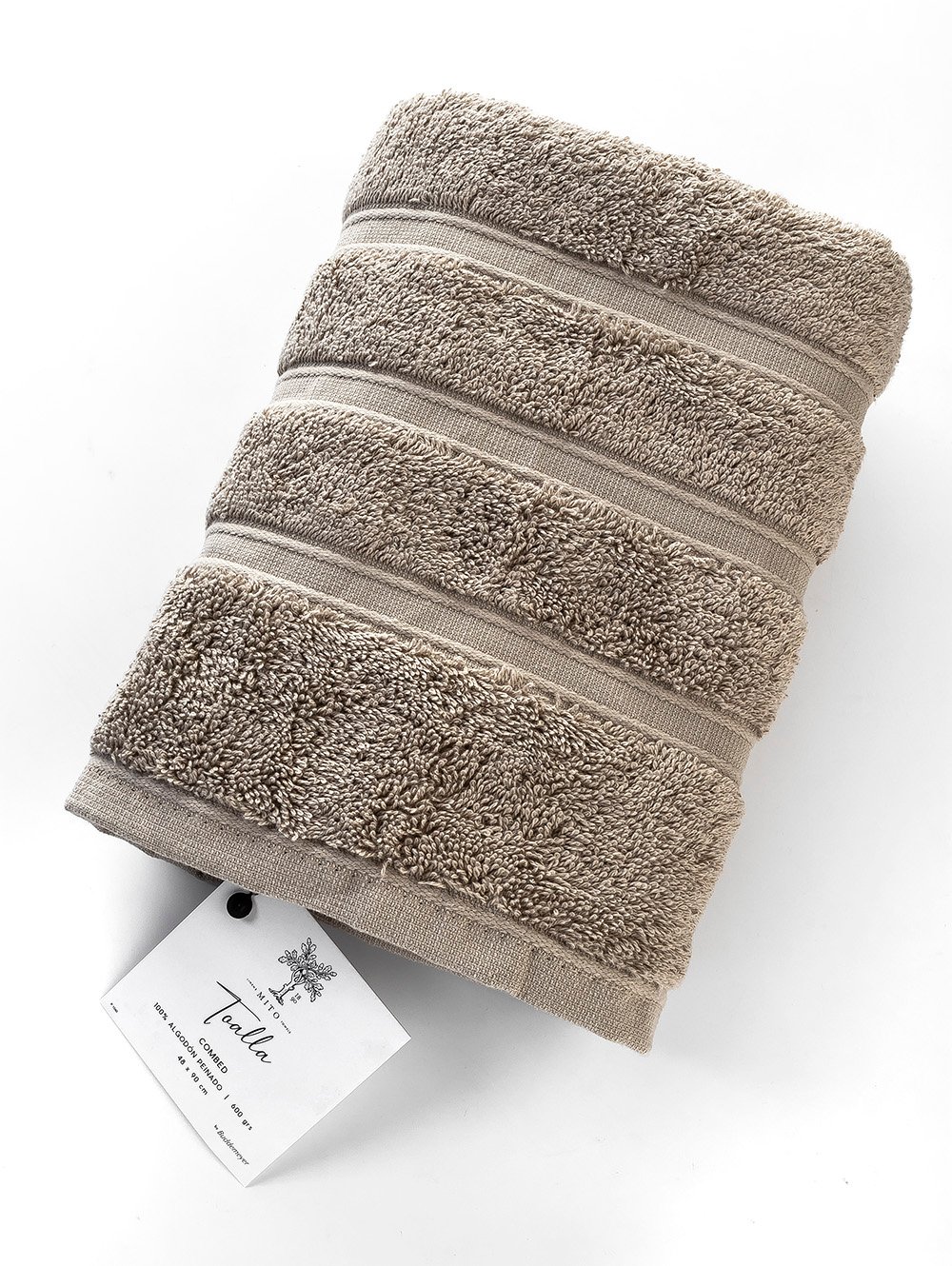 TOALLA COMBED TAUPE image number null