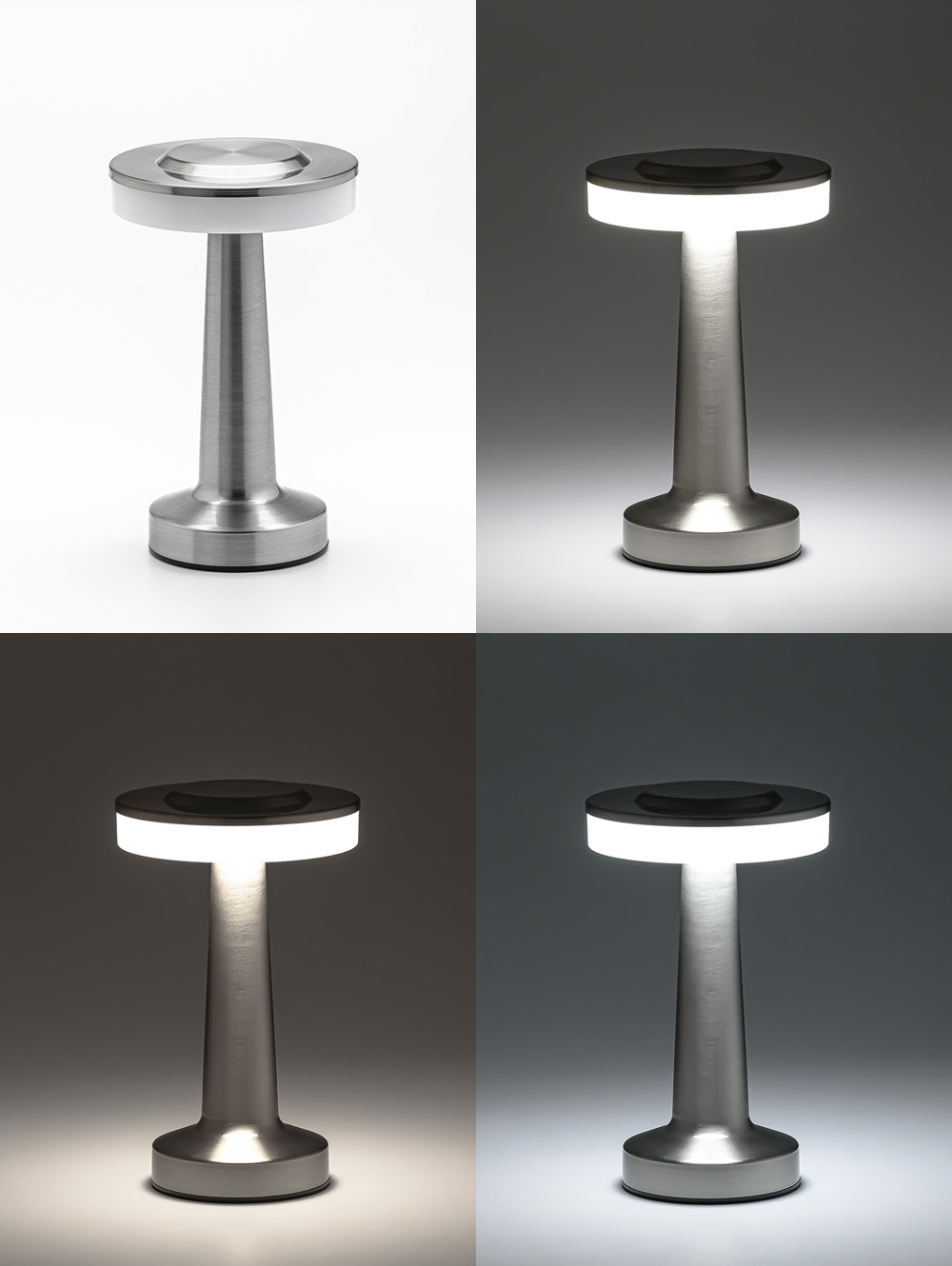 LAMPARA LED RECARGABLE SEATTLE SILVER image number null