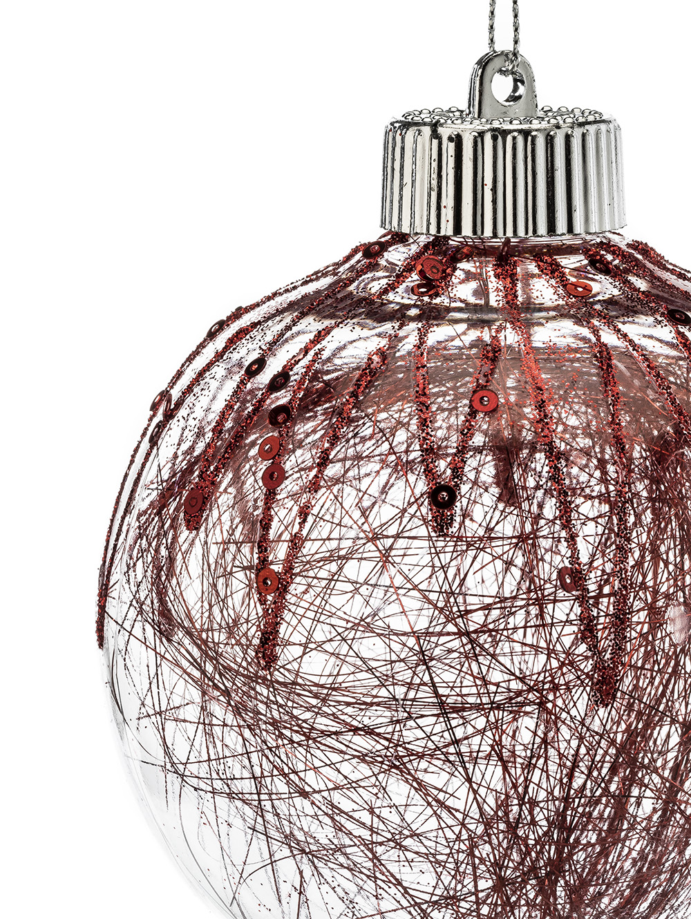 Set de adornos navide&Atilde;&plusmn;os bolas rojas-ADORNO COLGANTE SET X2 GLOBOS ROJOS SHINE-Tiendas Landmark-2.jpg image number null