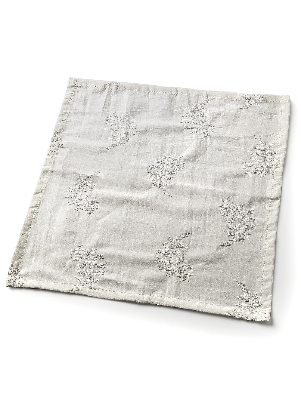 SERVILLETA LEAVES 40 x 40 BLANCA image number null