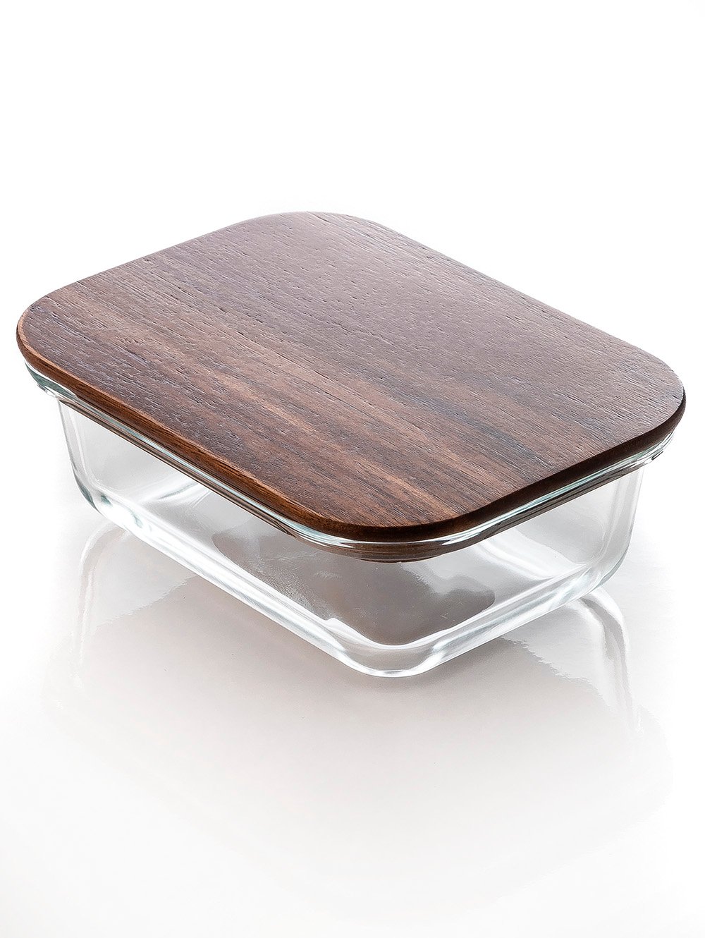 CONTENEDOR RECTANGULAR GLASS AND WOOD ACACIA M image number null