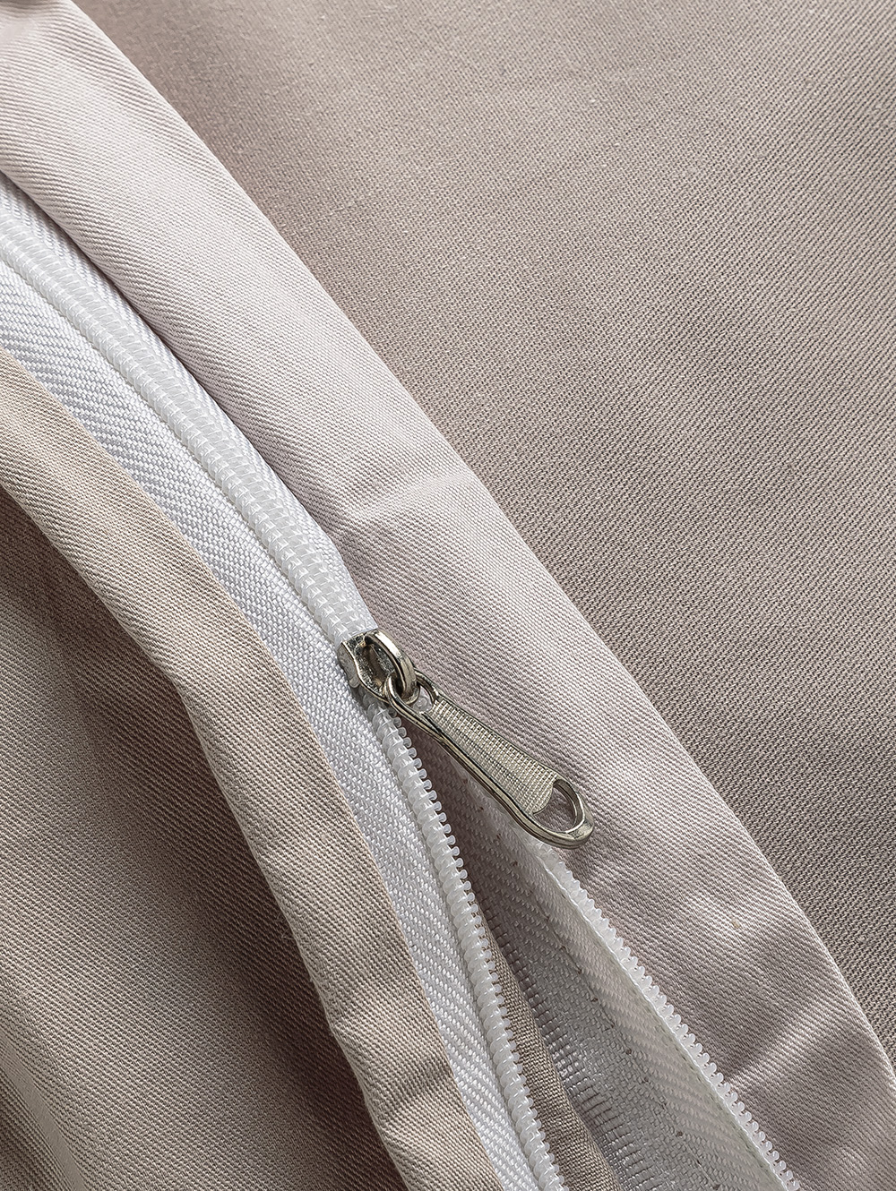 FUNDA NORDICA BICOLOR SUPER KING BEIGE/GRIS image number null