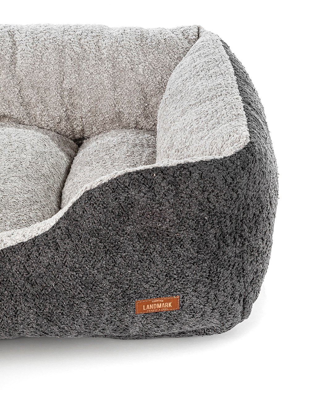 CAMA PARA MASCOTAS BOUCLE BICOLOR GRIS MEDIUM image number null