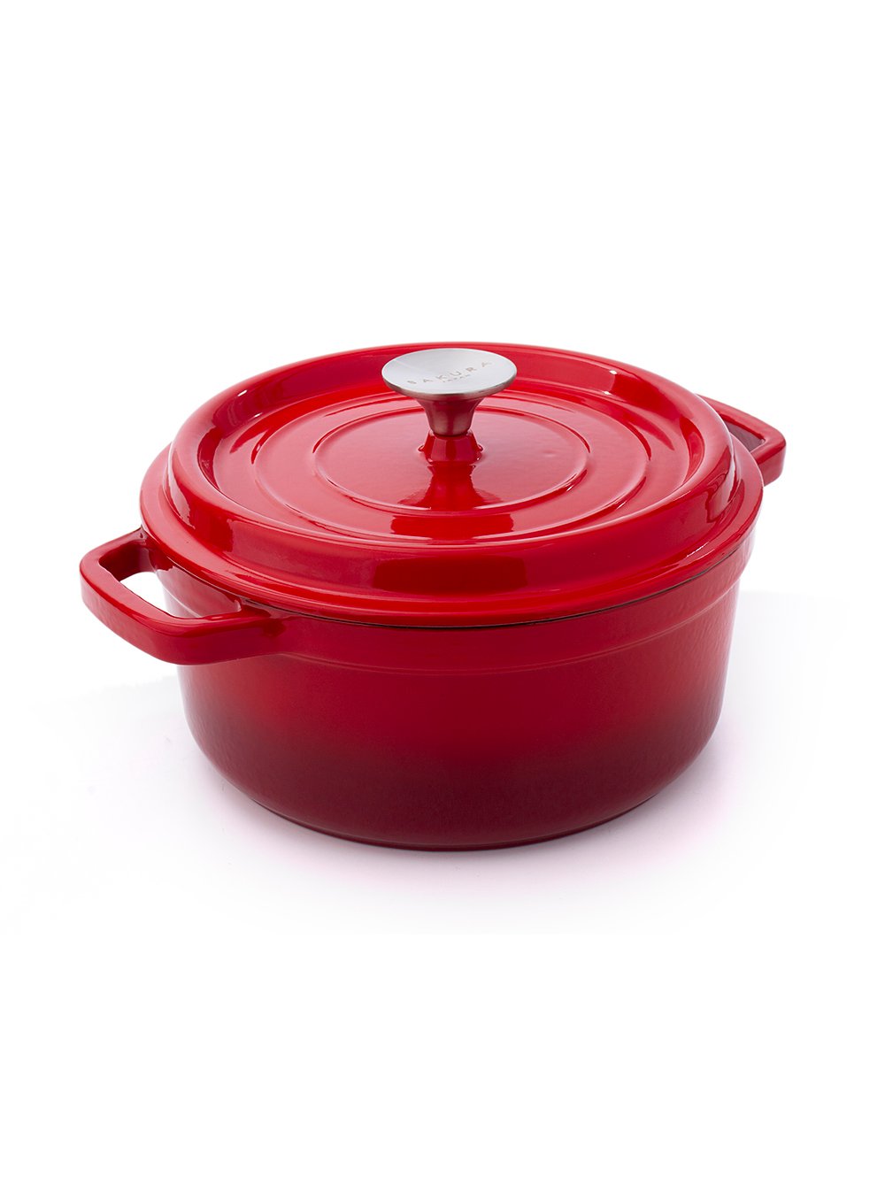 Cacerola de hierro fundido roja Sakura-CACEROLA HIERRO FUNDIDO SAKURA 24CM RED-Tiendas Landmark-2.jpg image number null