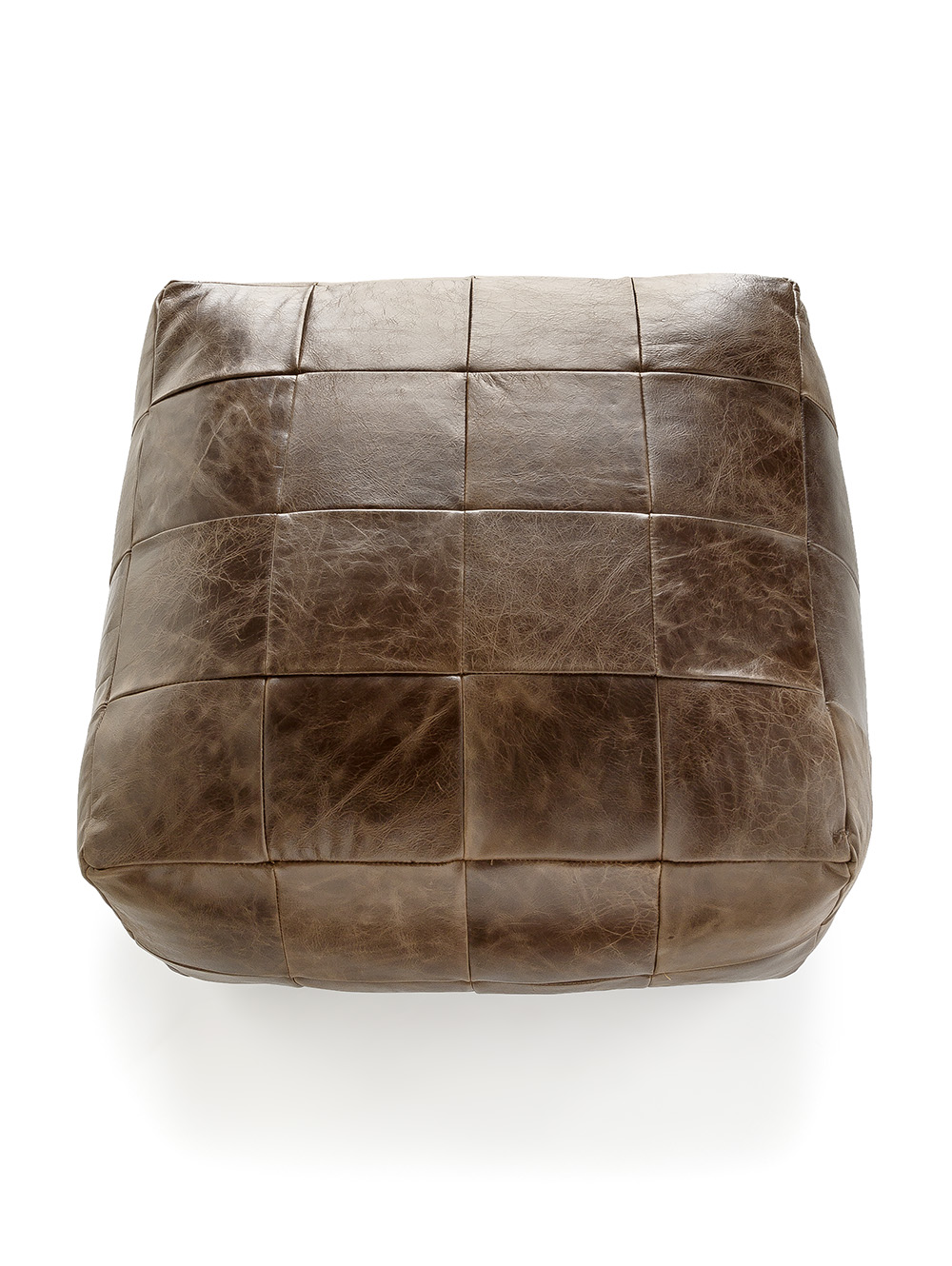 PUFF DE CUERO HOUSTON HABANO image number null