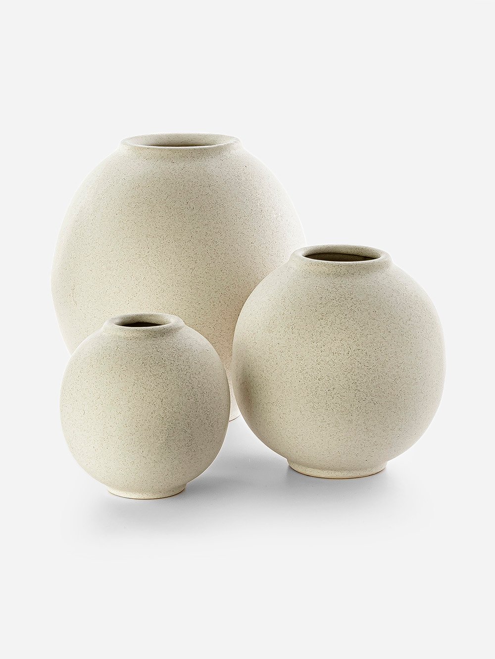 FLORERO CER BOMBE N3 BLANCO JAS MATE image number null