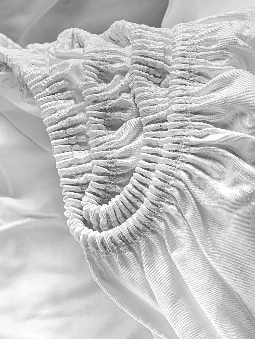 S&Aacute;BANA BAJERA AJUSTABLE SAT&Eacute;N 300 HILOS ALGOD&Oacute;N BLANCO. SUPER KING image number null