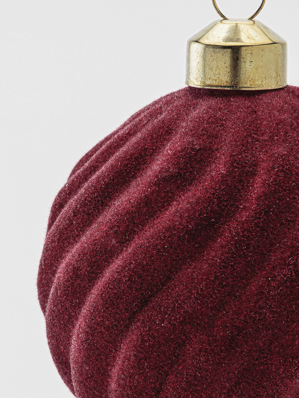 BOLA NAVIDEÑA VELVET BORDO image number null