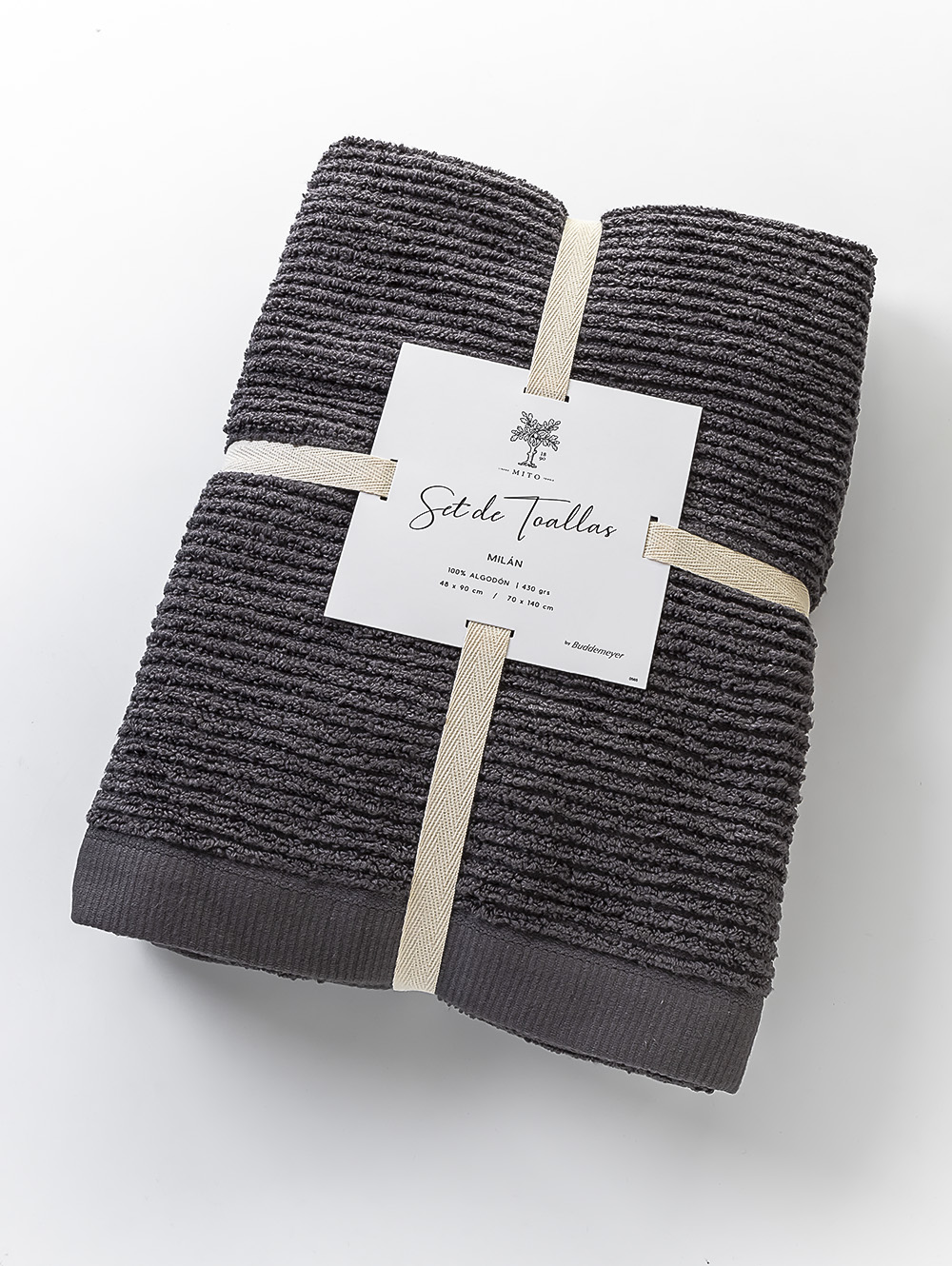 SET DE TOALLA Y TOALLON MILAN image number null