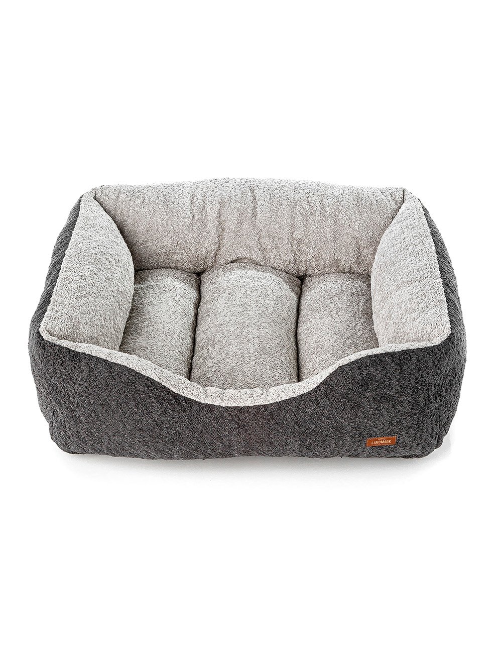 CAMA PARA MASCOTAS BOUCLE BICOLOR GRIS MEDIUM image number null