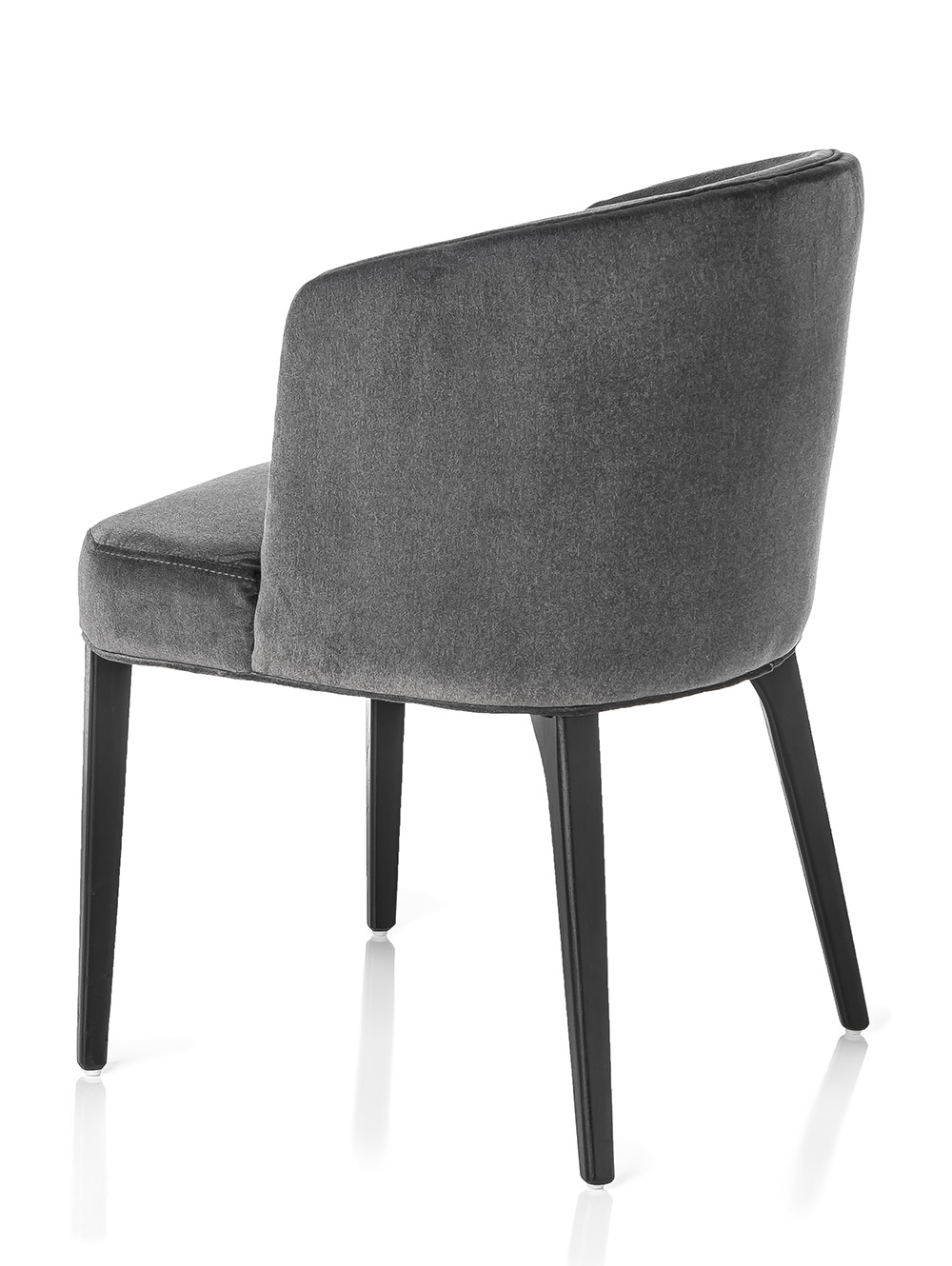 SILLA CURVA VELVET GRIS OSCURO image number null