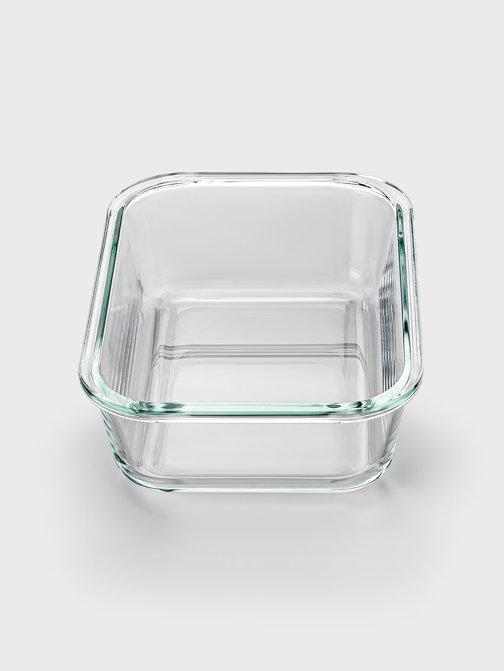 CONTENEDOR RECTANGULAR GLASS OFF WHITE 21 CM image number null