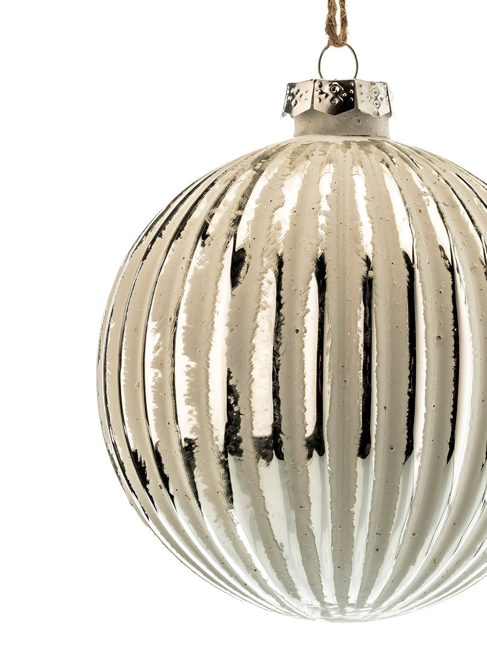 BOLA NAVIDEÑA LINES SILVER image number null