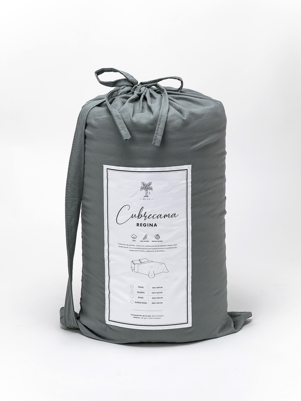 cubrecama verde-CUBRECAMA REGINA TWIN VERDE-HONOR-3.jpg image number null