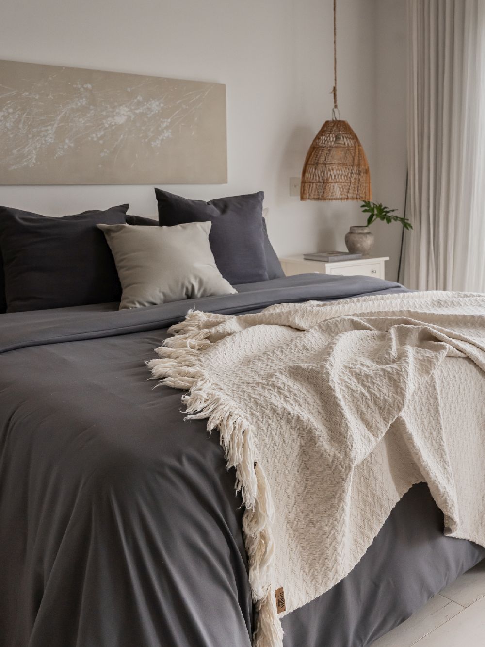 FUNDA DE EDREDON ANNA KING 260 X 240 LIGHT GREY BRY0008-1.jpg image number null