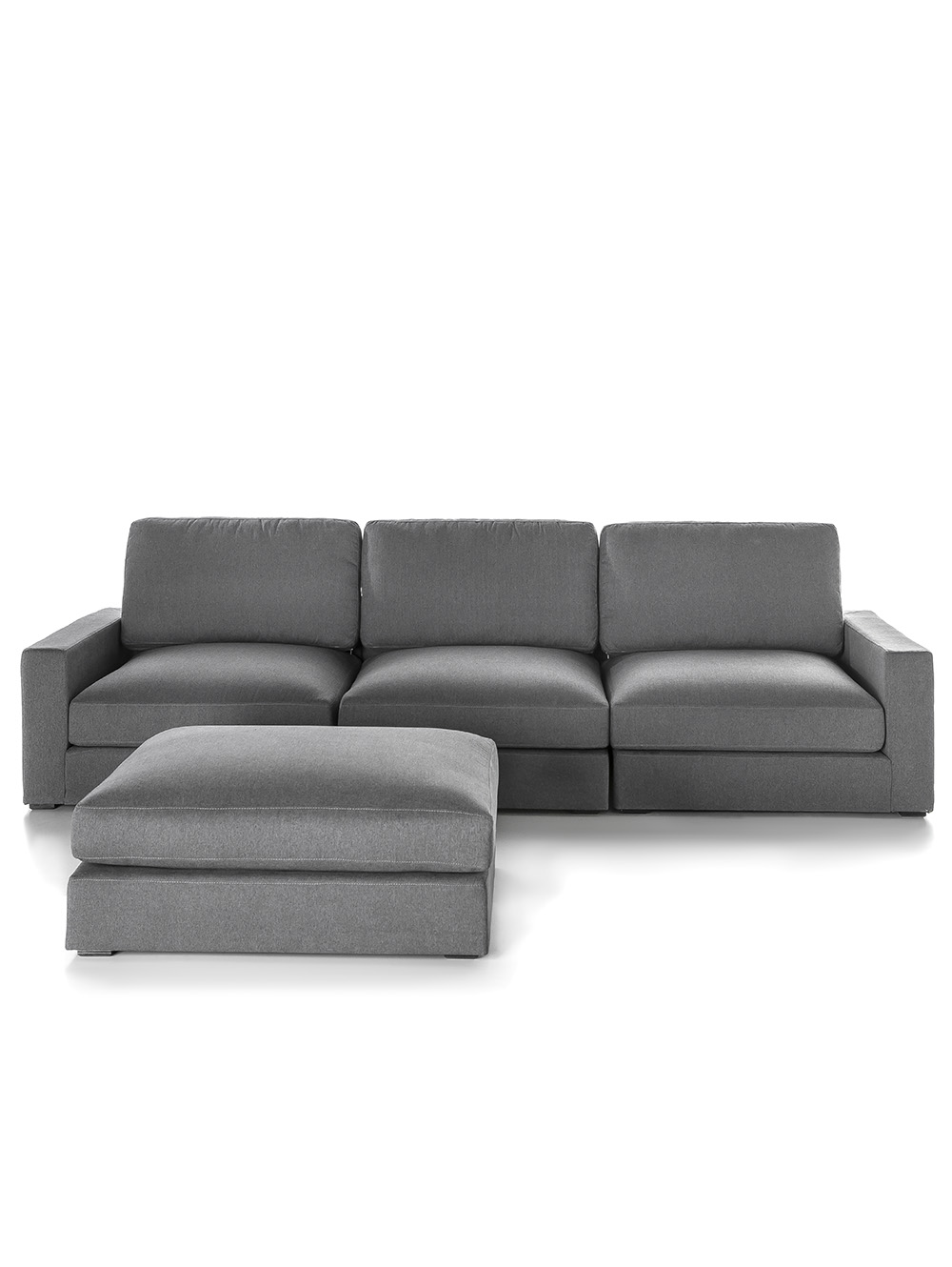 Sofa modular pana gris-SOFA BELMONT TAPIZADO PANA SHOT NICKEL-Landmark-0.jpg image number null