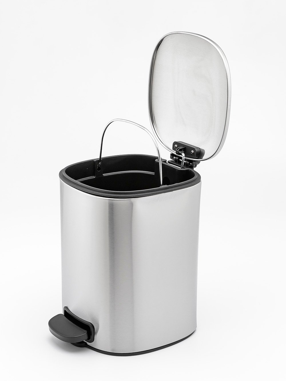 tacho de basura con pedal-TACHO PEDAL SQUARE 5LTS GRIS.-SAKKA-4.jpg image number null