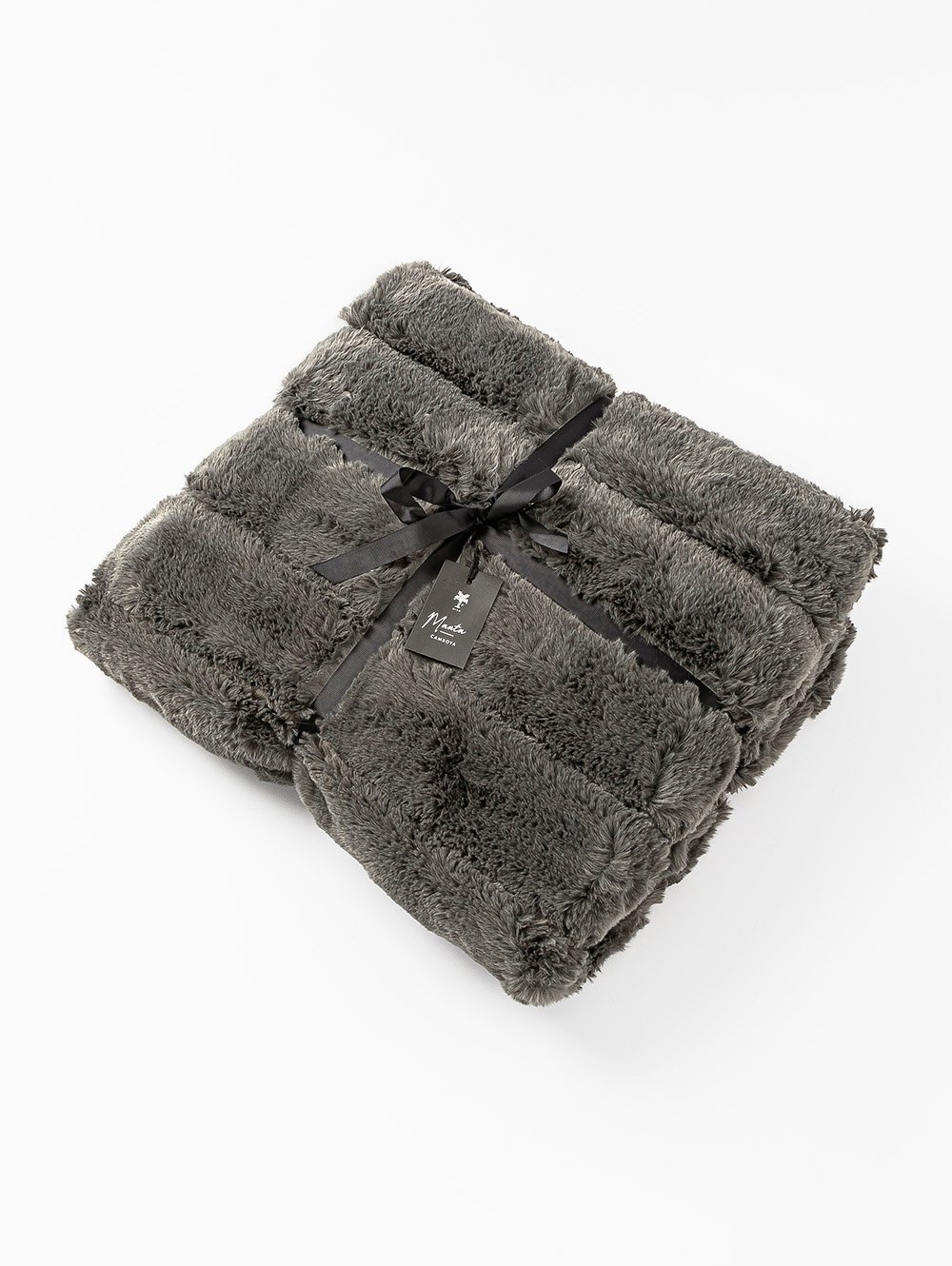 MANTA CAMBOYA GRIS OSCURO 140 X 180 image number null