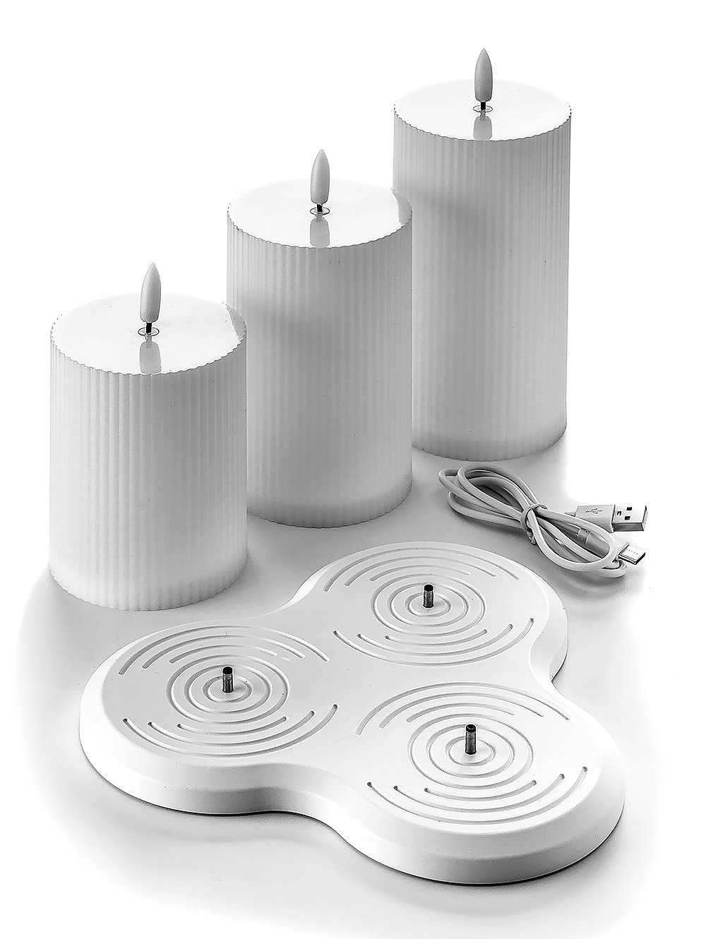 SET X 3 VELA LED WHITE image number null