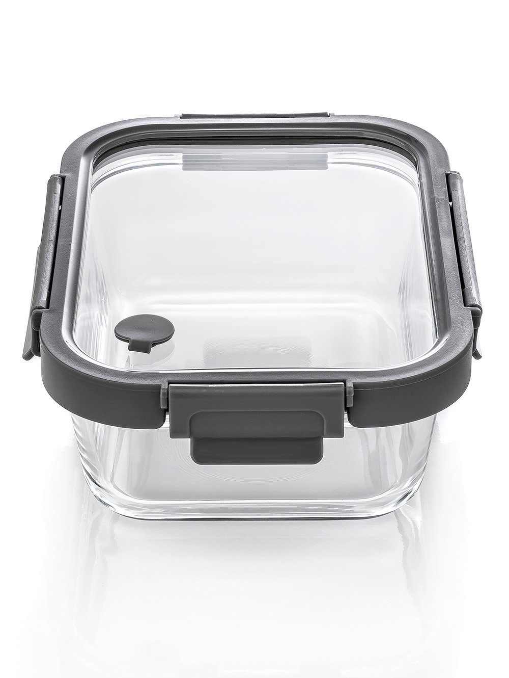 CONTENEDOR RECTANGULAR  GLASS GREY 21 CM-IQUE-1.jpg image number null