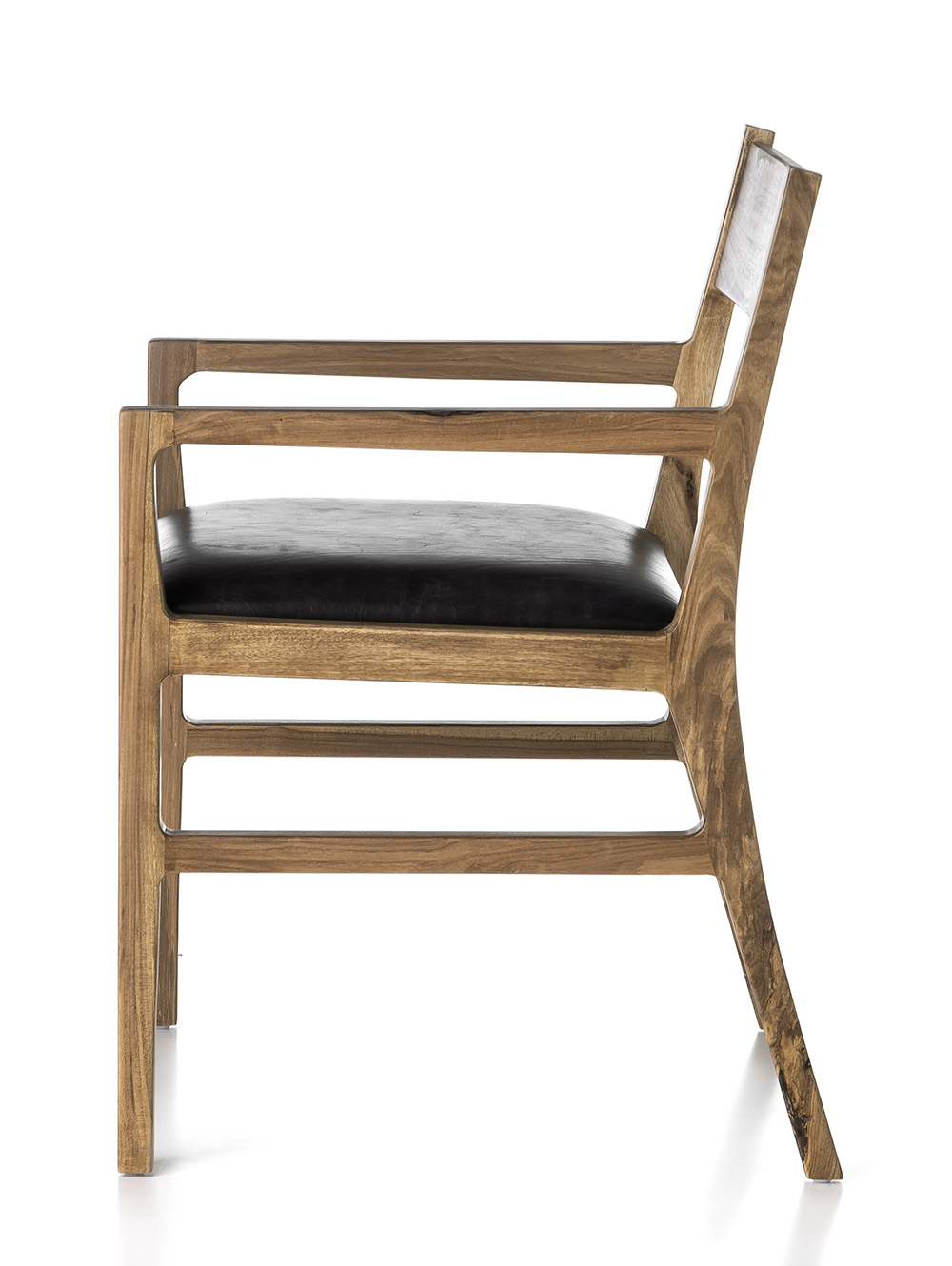 Sillon de madera con asiento tapizado-SUD PETIRIBI CUERO NEGRO-Landmark-04.jpg image number null