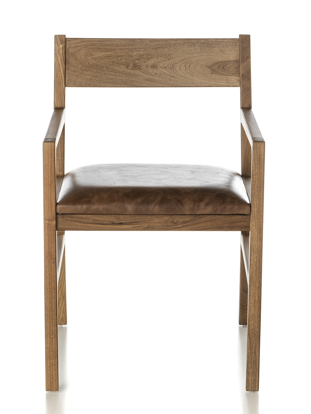 SILLA CON APOYABRAZO SUD CUERO COCONUT image number null