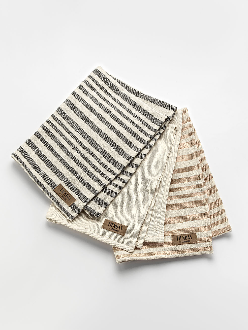 SET X 3 REPASADORES ROSE NEGRO/NAT/AVELLANA 45 X 60 image number null