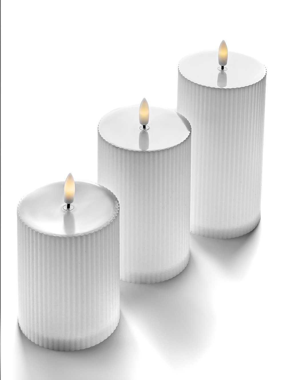 SET X 3 VELA LED WHITE image number null