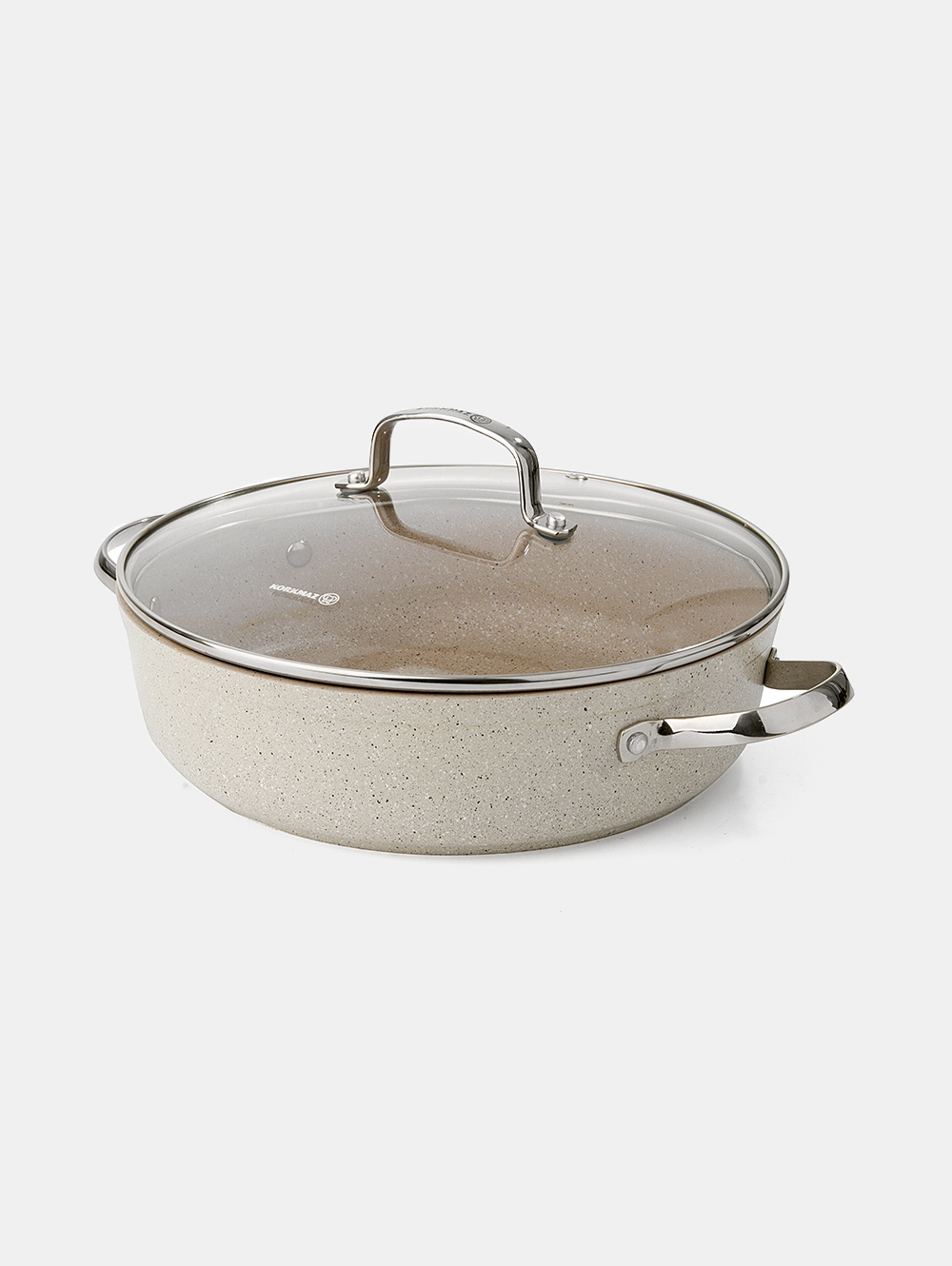cacerola beige con tapa de vidrio-CACEROLA GRANITA 26 CM-KAR-2.jpg image number null