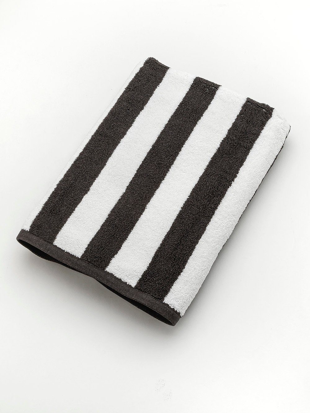 TOALLON DE PLAYA RAYAS BLANCO/GRAFITO image number null