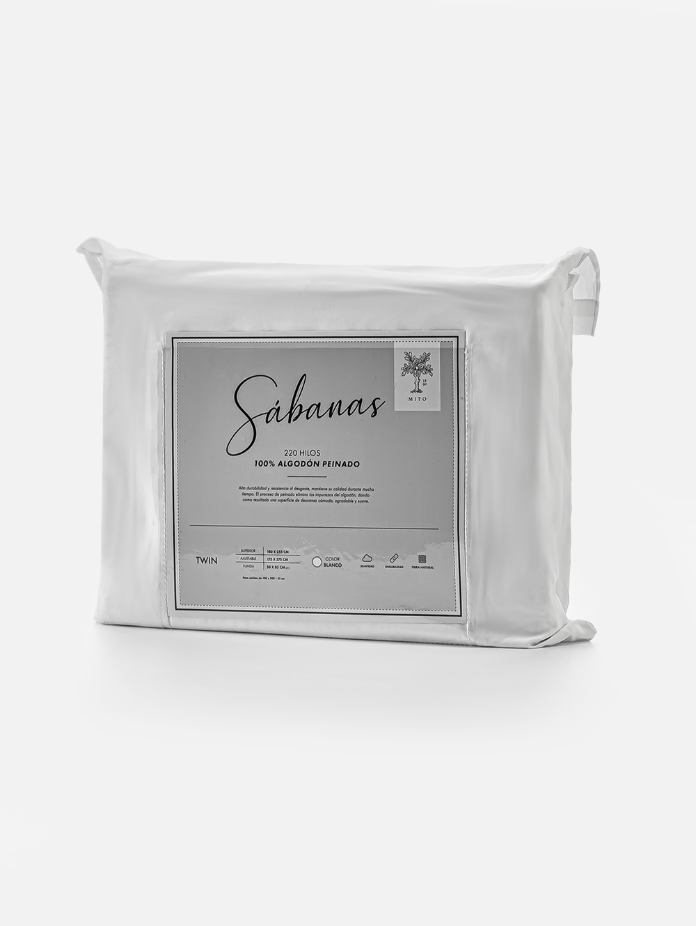 JUEGO DE SABANAS 220H KING WHITE image number null