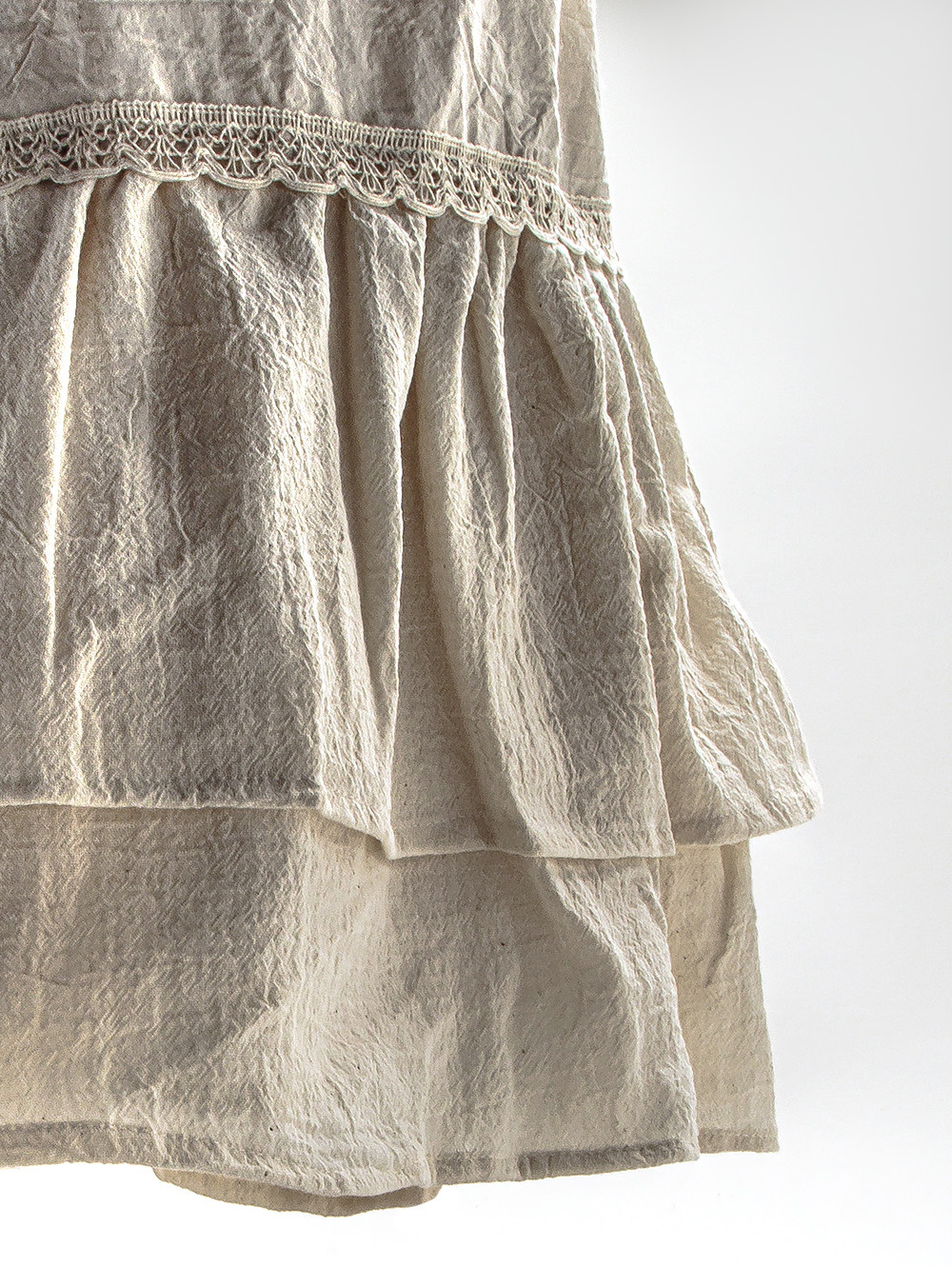 MANTEL VOLADOS TUSSOR NATURAL 220 X 145 image number null