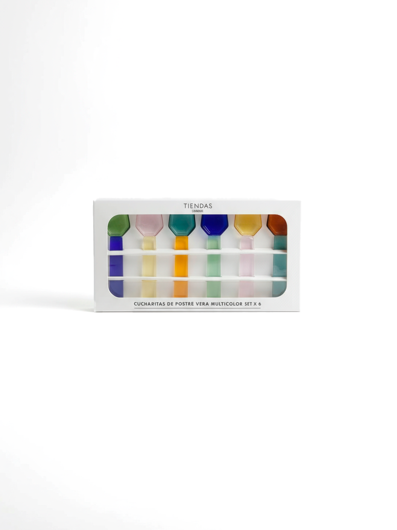CUCHARITAS DE POSTRE VERA MULTICOLOR SET X 6 image number null