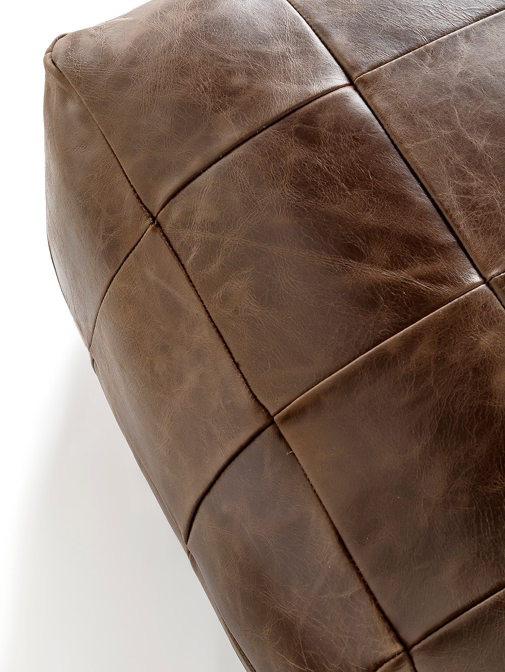 PUFF DE CUERO HOUSTON HABANO image number null