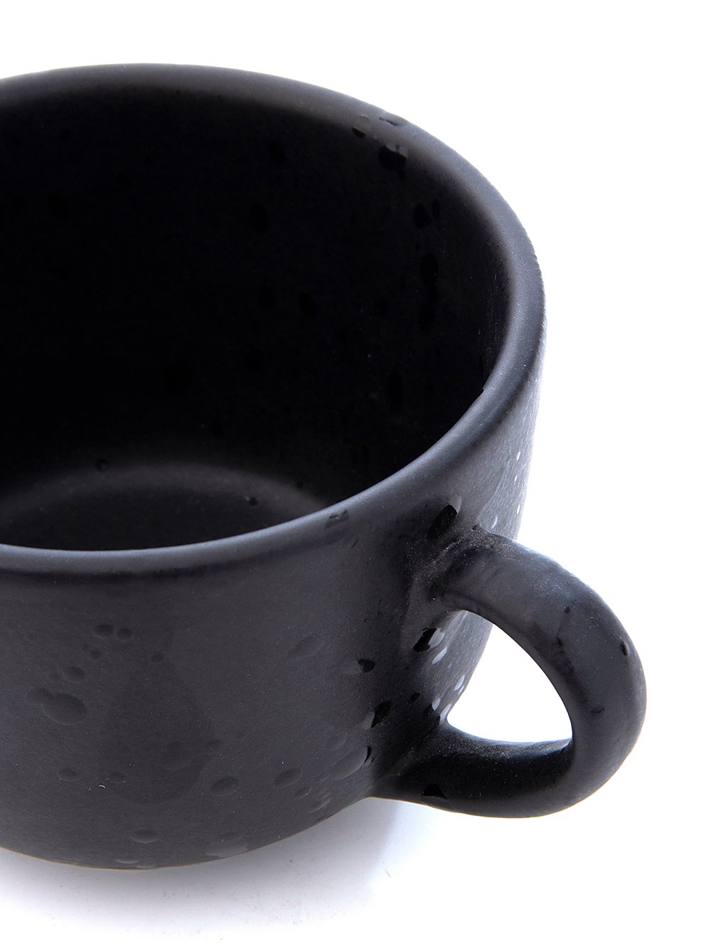 Taza de ceramica negra-TAZA VARSOVIA N4 NEGRO MATE SALP BRILLANTE-Tiendas Landmark-1.jpg image number null