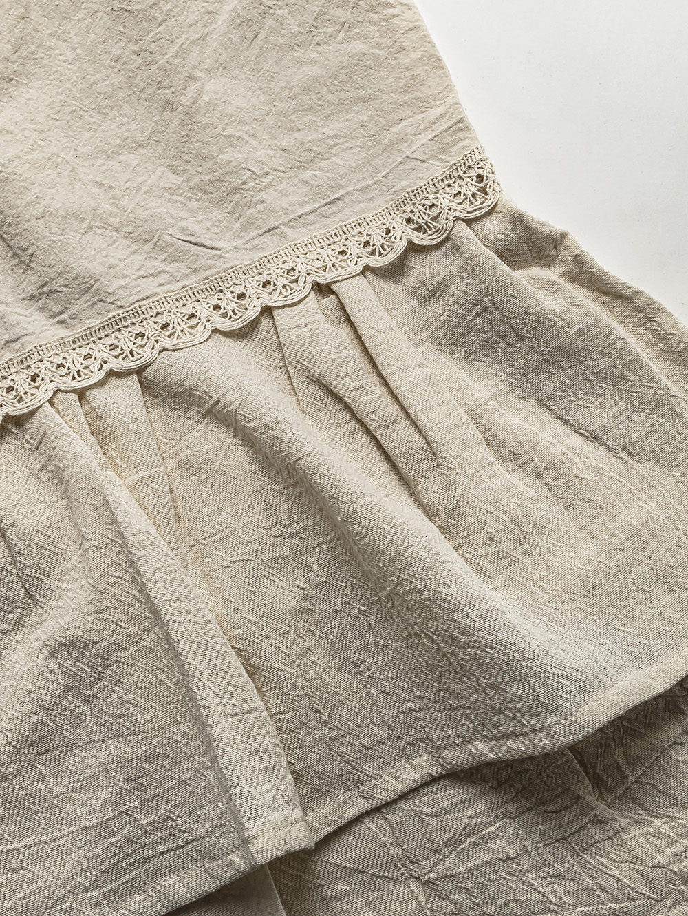 MANTEL VOLADOS TUSSOR NATURAL 220 X 145 image number null