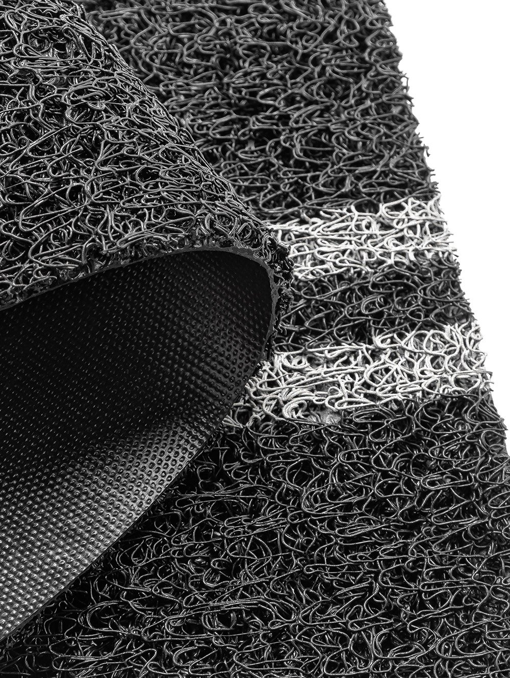 FELPUDO RAYA DOBLE NEGRO 70 X 30 image number null