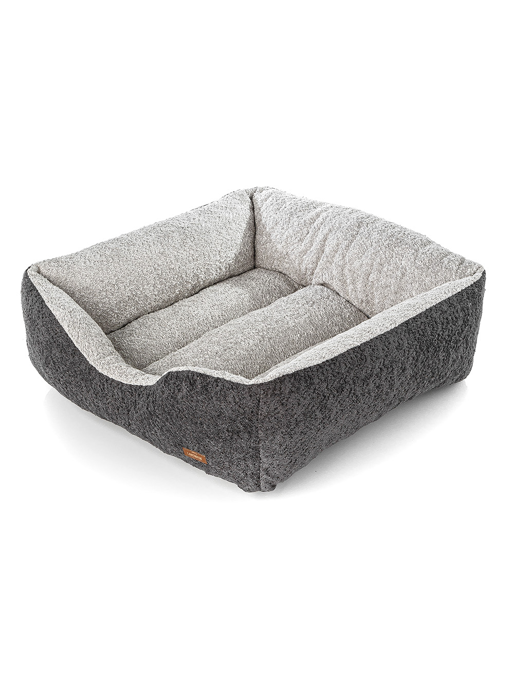 cama para perro-CAMA PARA MASCOTAS BOUCLE BICOLOR GRIS SMALL-FABRICA LANDMARK-2.jpg image number null
