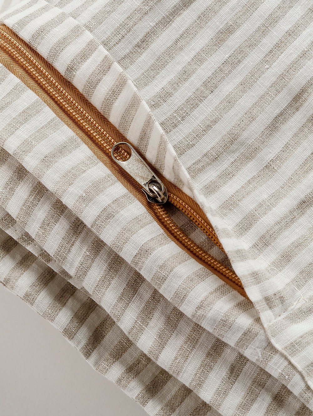 FUNDA DE LINO THESS OATMEAL STRIPE SUPER KING 285 X 250 image number null