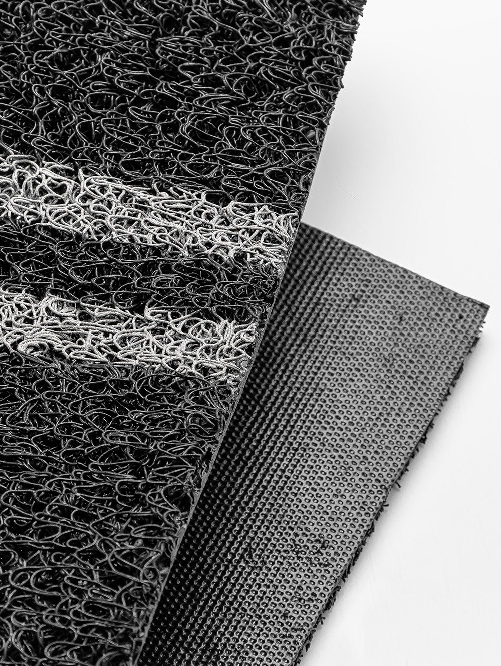 FELPUDO RAYA DOBLE NEGRO 70 X 30 image number null