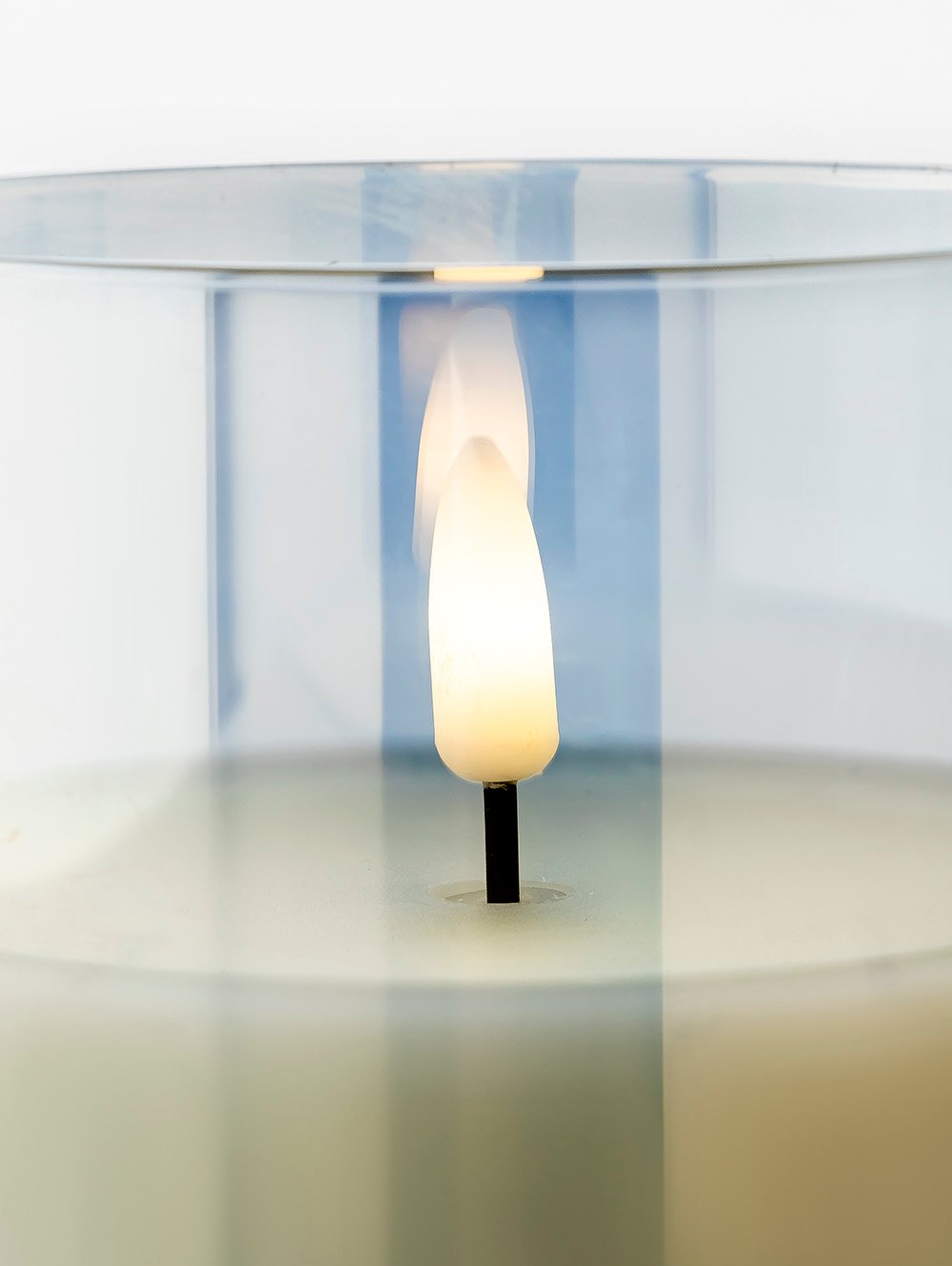 VELA LED GLASS WHITE 10 x 10 CM image number null