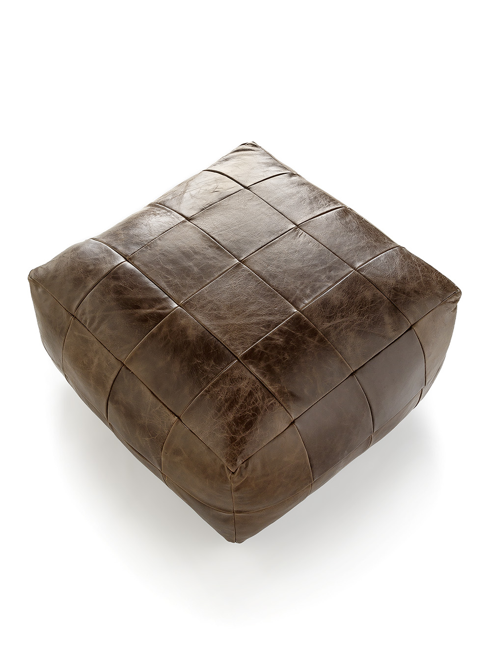 PUFF DE CUERO HOUSTON HABANO image number null