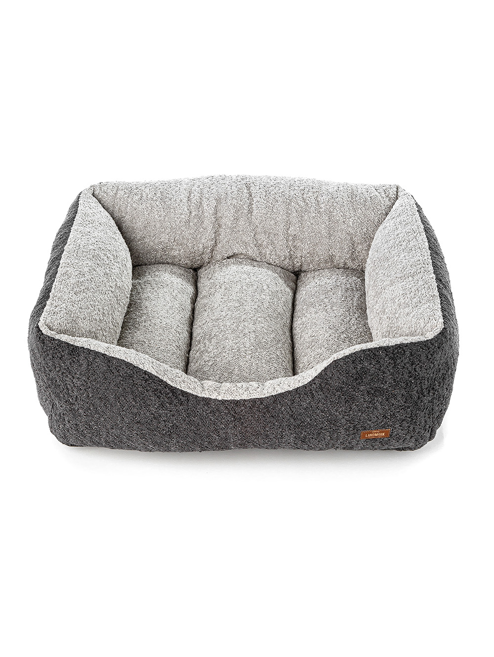 CAMA PARA MASCOTAS BOUCLE BICOLOR GRIS MEDIUM image number null