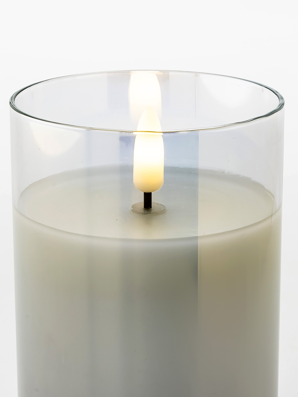 VELA LED GLASS WHITE 10 CM image number null