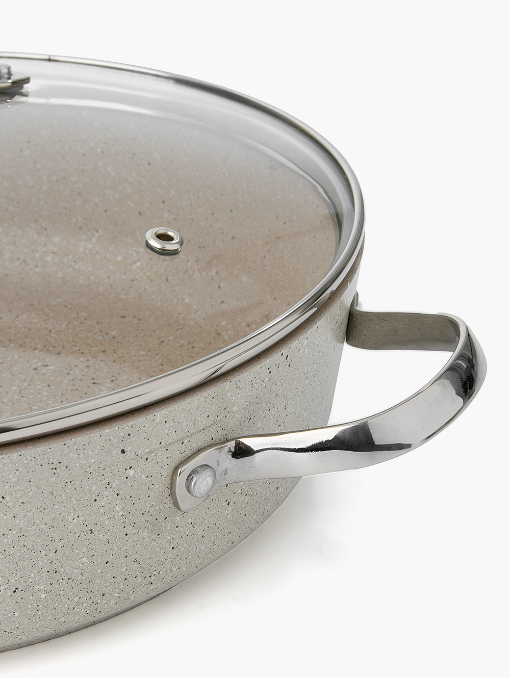 cacerola beige con tapa de vidrio-CACEROLA GRANITA 26 CM-KAR-1.jpg image number null